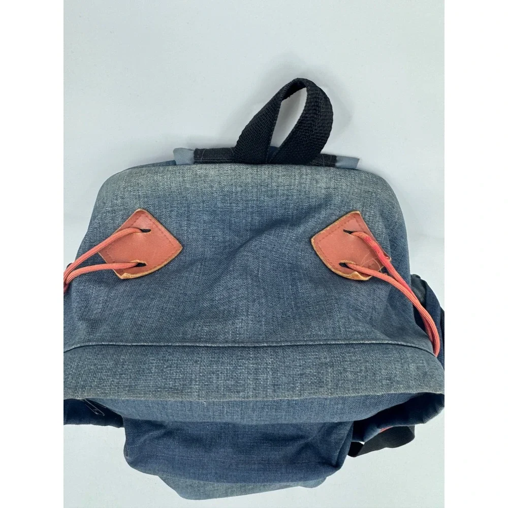 Vintage Himalayan Backpack Made in USA Blue Canvas Hiking‎ Daypack Large Pocket